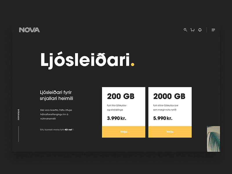 Nova - Checkout Process checkout desktop iceland motion process sign in telecom ui user experience