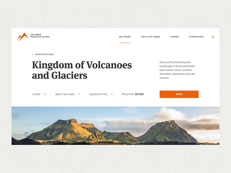 Icelandic Mountain Guides - Checkout checkout desktop e-commerce form guides payment receipt store tour travel