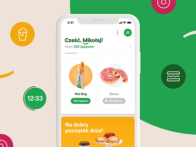 Żappka - mobile app animation app application design interaction loader loading loyalty mobile retail ui ux