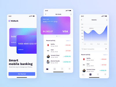 Smart mobile banking concept