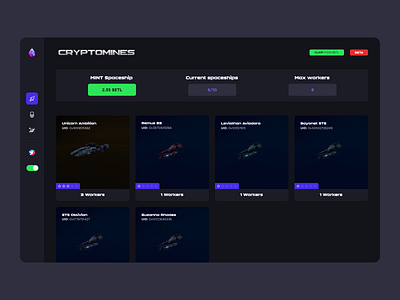 Redesign Cryptomines Web App