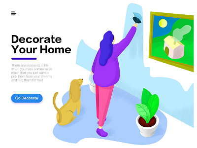 home decoration WEB Illustration Design design illustration ui web 插图