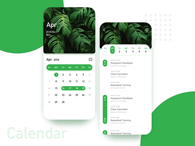 Hello, April. app ui