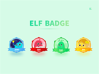Elf Badge design ui
