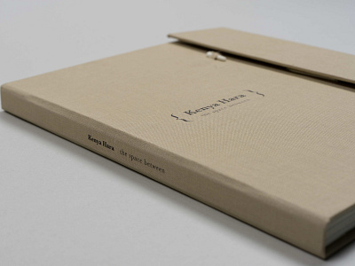 Kenya Hara | The Space Between book design bookbinding editorial design editorial layout