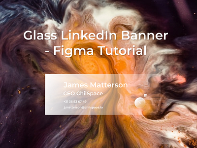 LinkedIn GlasMorphism Banner