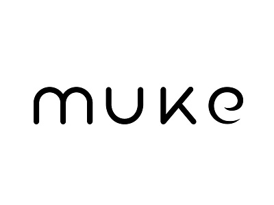 Muke Logo custom type design logo logotype typography