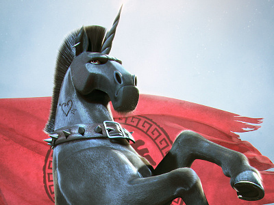 Trojanhorse 3d alves animal artist cartoon character da horse illustration jose josé mascot modeling silva unicorn