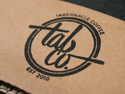 Tab Co Coffee Branding branding cardboard coffee logo