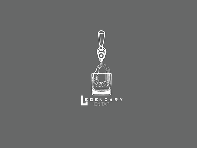 Legendary On Tap branding design illustration logo vector