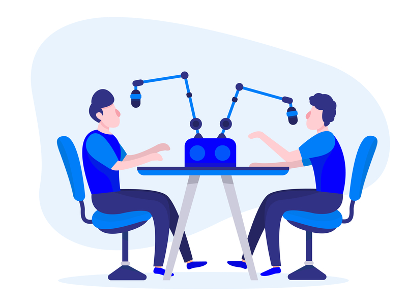 Podcast Illustration ui stylepractice app blog infographics flat  design vector technology simple art draw tech design graphic  design client work doodle design illustration