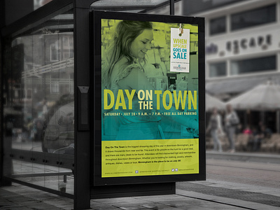 Day on the town transit advertising graphic design marketing