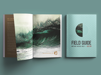 Nature Needs Half Fieldguide brochure design graphic deisgn