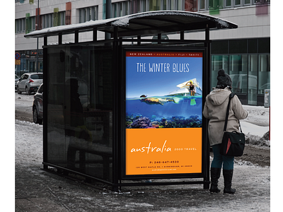 Australia 2000 Travel Winter Advertising Campaign advertising graphic desgin