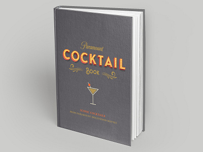Paramount Cocktail Book book book cover design cover design design graphic design type typographic design