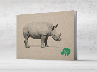 Wild Foundation Rhino brochure design graphic design non profit