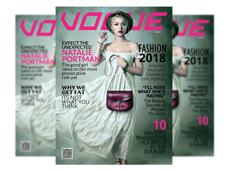 Fashion Magazine Cover cover design fashion magazine magazine cover