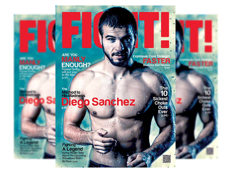 MMA/Boxing Magazine Cover boxing cover design fight magazine magazine cover mma wrestling