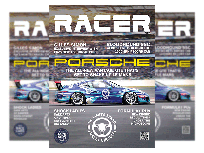 Car Racing Magazine Cover
