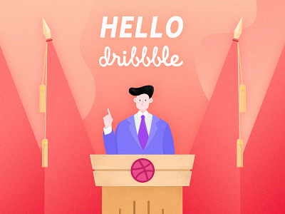 hello dribbble design hello dribbble presentation publish vision