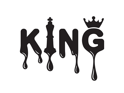 King dripping chess dripping king letters