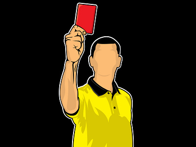 Football referee football red card referee