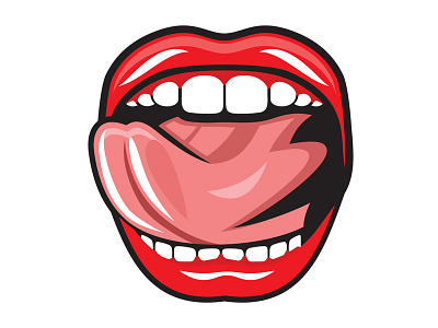 Lips Tongue Pop Art