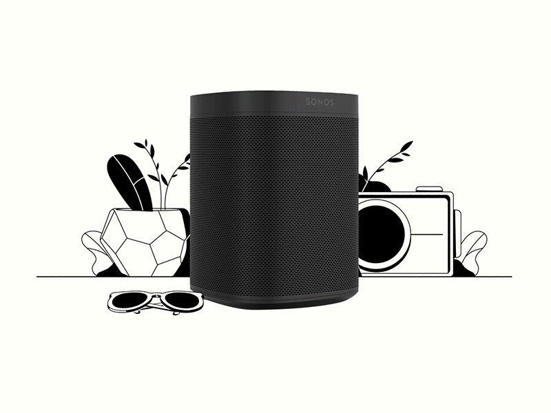 SONOS Part 1: Animation Elements aftereffects flat illustration illustrator cc motion motion art motion design motion graphic motiongraphics