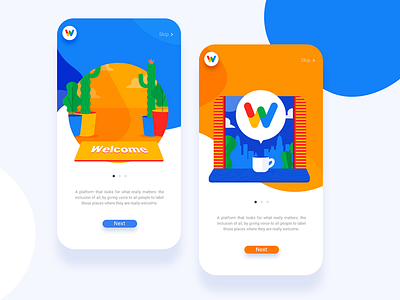 Welcome Tag by Google colors dailyui design designer flat illustration mobile mobile app mobile app design mobile ui ui uix uixdesign vector web