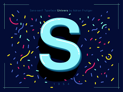36 Days of Type - Univers S #004 36daysoftype design font graphic design illustration letter line typo typography univers vector