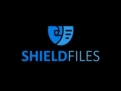 Shield Files Logo branding corporate corporate branding design icondesigner logo logodesigner mark minimal monochromatic vector