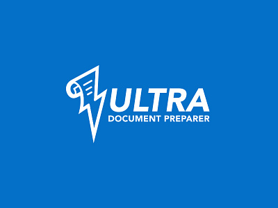 Ultra Document Preparer branding corporate branding design graphic design icondesigner illustration logo mark minimal vector