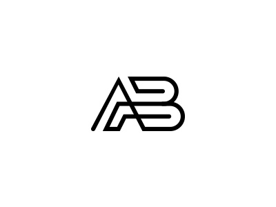 ab logo branding icon identity illustrations letter logo logotype