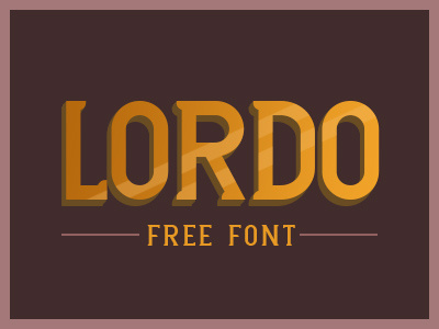 Lordo (Free Font) font freefont type typography