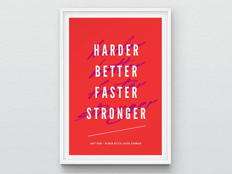 Daft Punk – Harder, Better, Faster, Stronger Lyrics