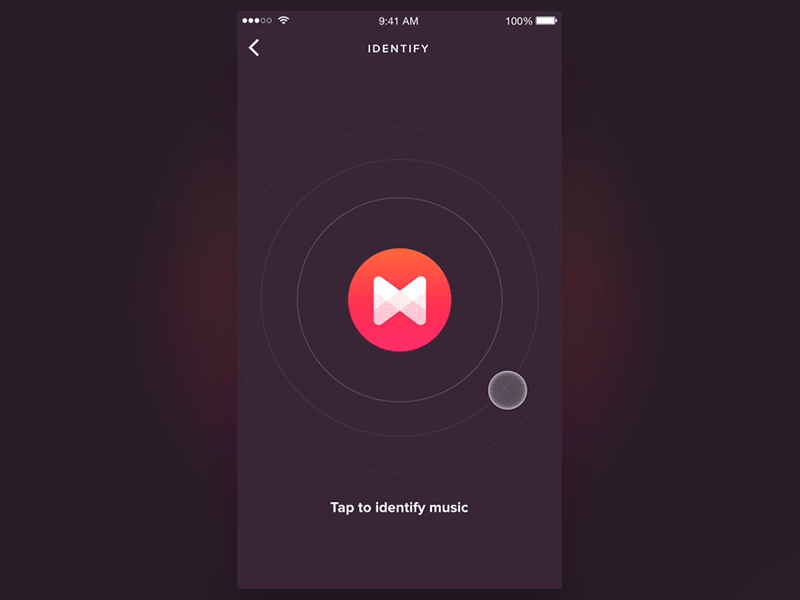 Music ID — Principle android app interaction ios lyrics material mockup music principle prototype ui ux
