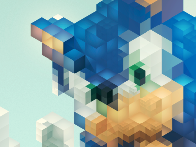Sonic 16bit evo 2 16bit 8bit pixel character retro vintage sega videogame consolle illustration vector illusion optical cube facet polygon lowpoly triangulation
