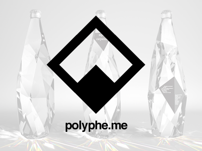 polyphe.me logo architecture art blog delaunay design eye facet faceted fashion geometric inspiration logo minimal poly polygonal polypheme sculpture triangle triangulation vector