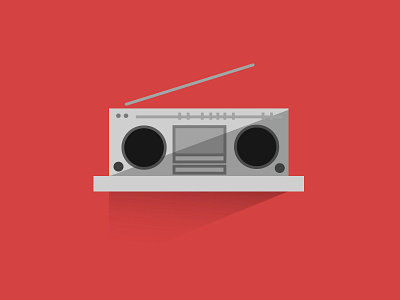 Radio flat gradients illustration radio shape