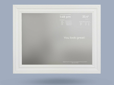 Smart Mirror app bathroom design iot smart home smart mirror ui ux