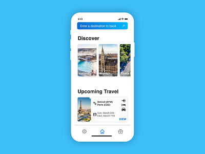 Away Travel app design discover iphone x travel app ui ux