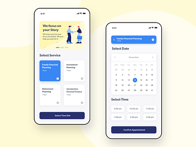 Accounting Appointment 🗓• Form Page App UI Design accountant accounting accounting software app booking calendar clean ui dashboad date design finance finance app form form field illustraion modern scheduling services ui ux