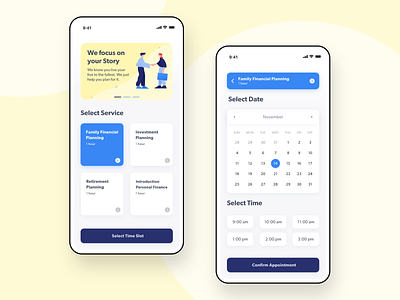 Accounting Appointment 🗓• Form Page App UI Design