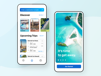 Away Travel Discovery App Remix - UI Design