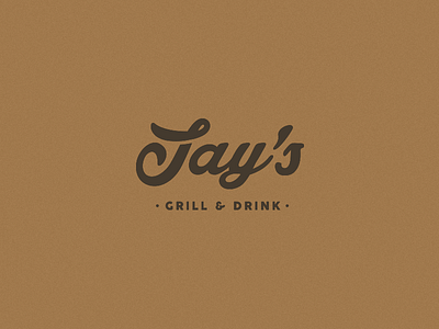 Jay's Grill Bar bar brand identity letters logo logotype type typism typoholic
