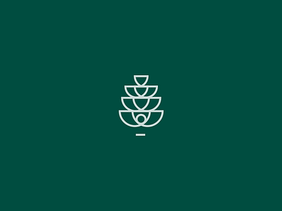 Oakwood Furniture Works Logo brand identity lines logo mark minimal symbol wood