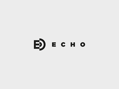 Echo Logotype brand identity logo mark minimal symbol
