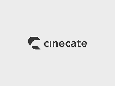 Cinecate Logo brand identity letterform logo mark symbol