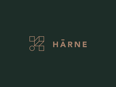 Harne - Floor manufacturer brand cube cubic geometric identity letterform logo mark symbol