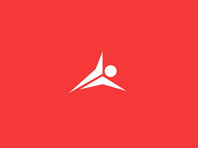Pro Sports Management Logo active human icon jumping logo mark moving running silhouette sports symbol